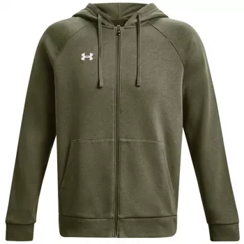 Under Armour vīriešu Rival Fleece pilna rāvējslēdzēja kapuce Khaki 1379767 390