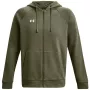 Under Armour vīriešu Rival Fleece pilna rāvējslēdzēja kapuce Khaki 1379767 390