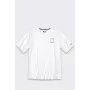 Sun Defender Lightweight Logo Īso Piedurkņu T-krekls Balts