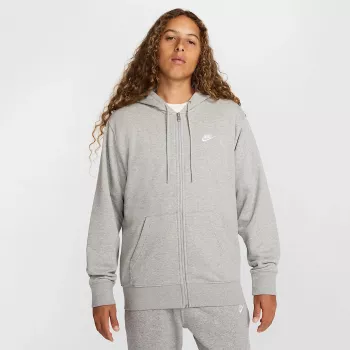 Nike Club Fleece vīriešu sporta krekls tumši pelēkā heather krāsā, L izmērs