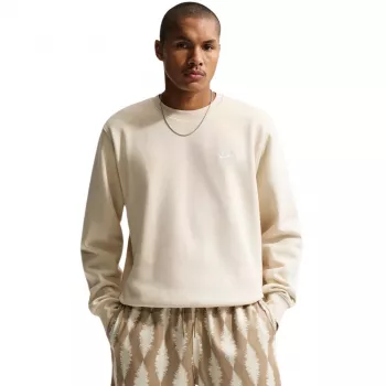 Nike Club Fleece vīriešu krekls ar apkakli Sail/Cream izmērs S