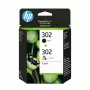 HP 302 2 iepakojums Melnā/Trijkrāsu oriģinālās tintes kasetnes