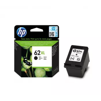 HP 62XL augstas ietilpības melna oriģinālā tintes kasetne