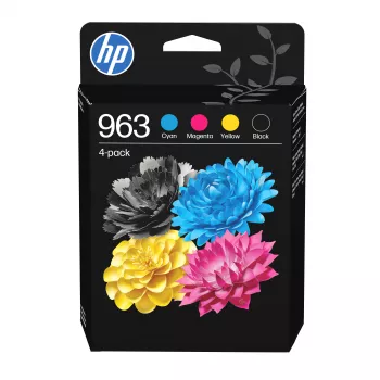 HP 963 CMYK oriģinālā tintes kasetne 4 iepakojums