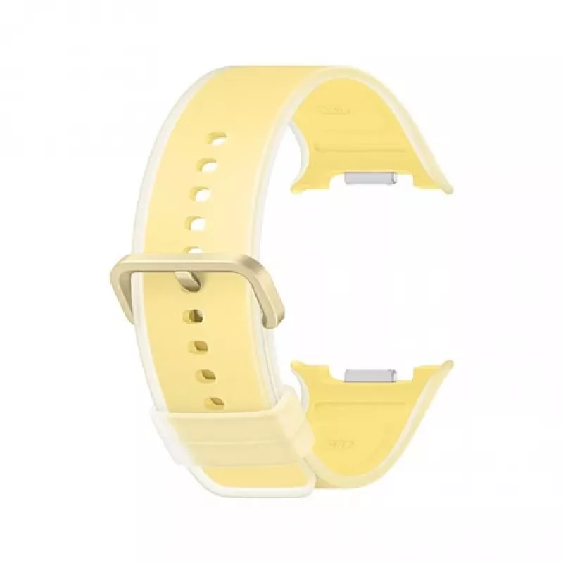 Samsung Misty siksna M/L Galaxy Watch9 (Watch8) - dzeltena fluoroelastomēra sporta siksna