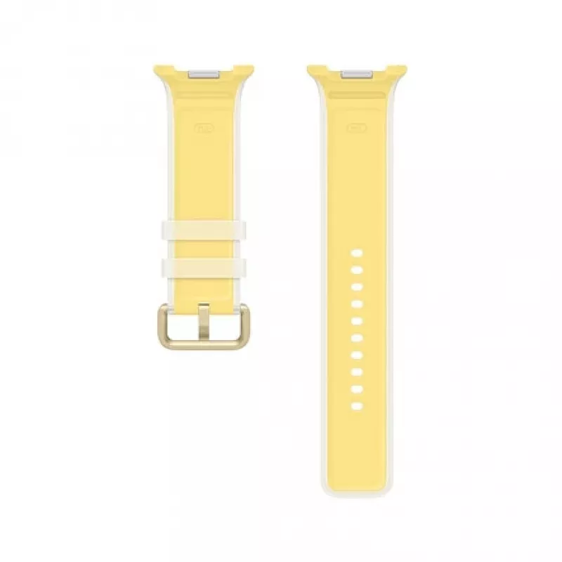 Samsung Misty siksna M/L Galaxy Watch9 (Watch8) - dzeltena fluoroelastomēra sporta siksna