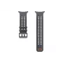 Samsung Marine Band (S/M/L) Galaxy Watch Ultra2 siksnai - Melna fluoroelastoma viedpulksteņa siksna ar D veida sprādzi, 22mm, ūdensizturīga