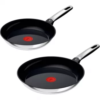 Tefal Emotion nerūsējošā tērauda pannu komplekts, 2 daļas, 24/28 cm