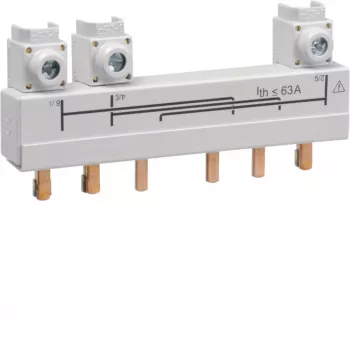 Hager HZC706 savienojošā kopne, 3-poliem, 20-40 A
