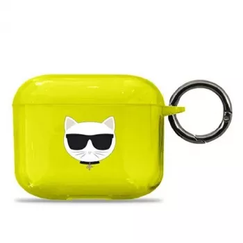 Karl Lagerfeld KLA3UCHFY AirPods 3 vāciņš dzeltens Choupette
