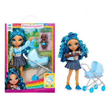 Rainbow High Jr. High Bestie Babysitters - Skyler Bradshaw modes lelle ar kucēnu un aksesuāriem