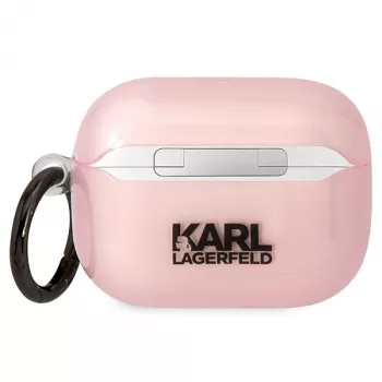 Karl Lagerfeld KLAPHNCHTCP AirPods Pro maciņš rozā Ikonik Choupette