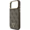 GUESS 4G Triangle Logo MagSafe maciņš iPhone 17 Pro Max - brūns un zelts