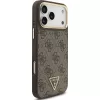 GUESS 4G Triangle Logo MagSafe maciņš iPhone 17 Pro Max - brūns un zelts