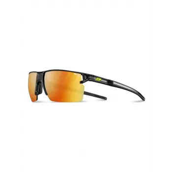Julbo Outline - L saulesbrilles, Spectron 3CF lēca, melns/pelēks rāmis, 3. kategorija, UV aizsardzība, riteņbraukšanai un skriešanai
