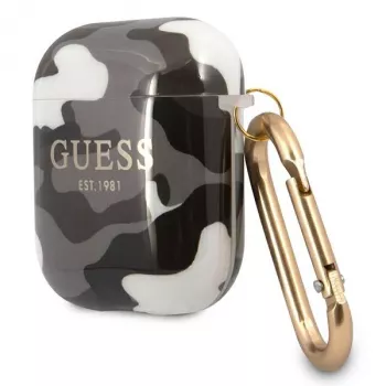 Guess GUA2UCAMG AirPods 1/2 vāciņš Black Camo Collection