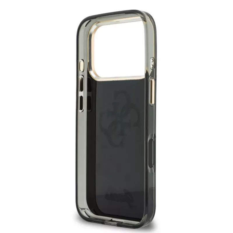GUESS IML 4G Script Metal maciņš iPhone 18 Pro Max / 17 Pro Max - Melns