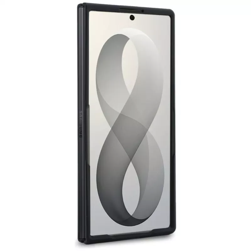 Guess Big 4G Logo PU maciņš Samsung Galaxy Z Fold 8 Ultra – Rozā