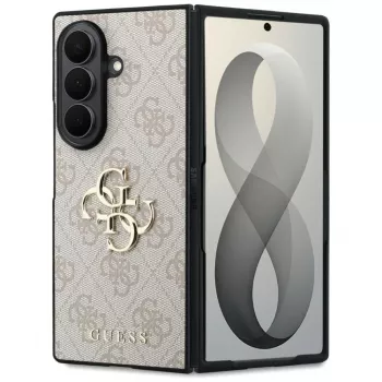 Guess Big 4G Logo PU maciņš Samsung Galaxy Z Fold 8 Ultra – Rozā