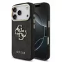 GUESS 4G Big Classic Logo maciņš iPhone 18 Pro Max / 17 Pro Max - melns un zelts