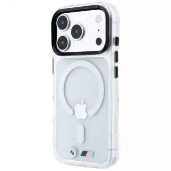 BMW M IML Glošīgs metāla logotips un apdare MagSafe maciņš iPhone 18 Pro / 17 Pro - caurspīdīgs