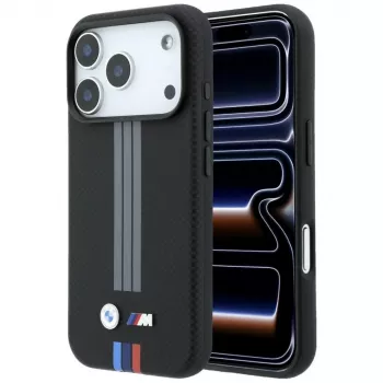 BMW M Quadrille Kevlar Antracīta un Tricolor Print Lines MacSafe maciņš iPhone 18 Pro / 17 Pro