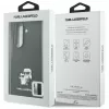 Karl Lagerfeld Saffiano Karl & Choupette Pin Maciņš Samsung Galaxy Z Fold 8 Ultra - Melns