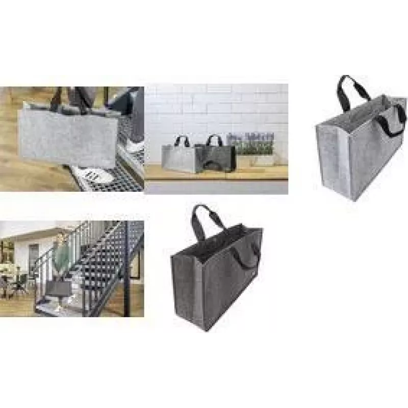 SIGEL BA431 Desk Sharing Bag Basic L gaiši pelēks sintētiskais filcs
