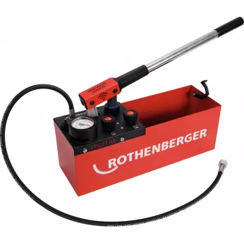 Rothenberger RP 50 digitālais spiediena pārbaudes sūknis ar 12L tvertni, 60 bar