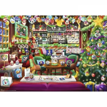 Ravensburger Puzle Disney Ziemassvētku kafejnīca (1000 gab.)