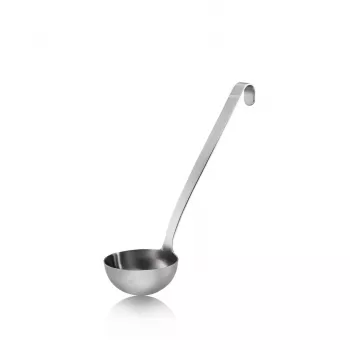 GEFU Baseline kauss 9 cm, melna neilona galva, ergonomisks PP rokturis, karstumizturīgs līdz 270°C, piemērots trauku mazgājamai mašīnai