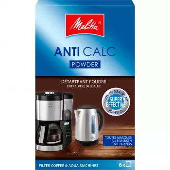 MELITTA Anti Calc atkaļķošanas šķīdums kafijas automātiem – 250 ml šķidrais atkaļķotājs, universāla saderība, citronskābes formula, līdz 2 lietošanas reizēm