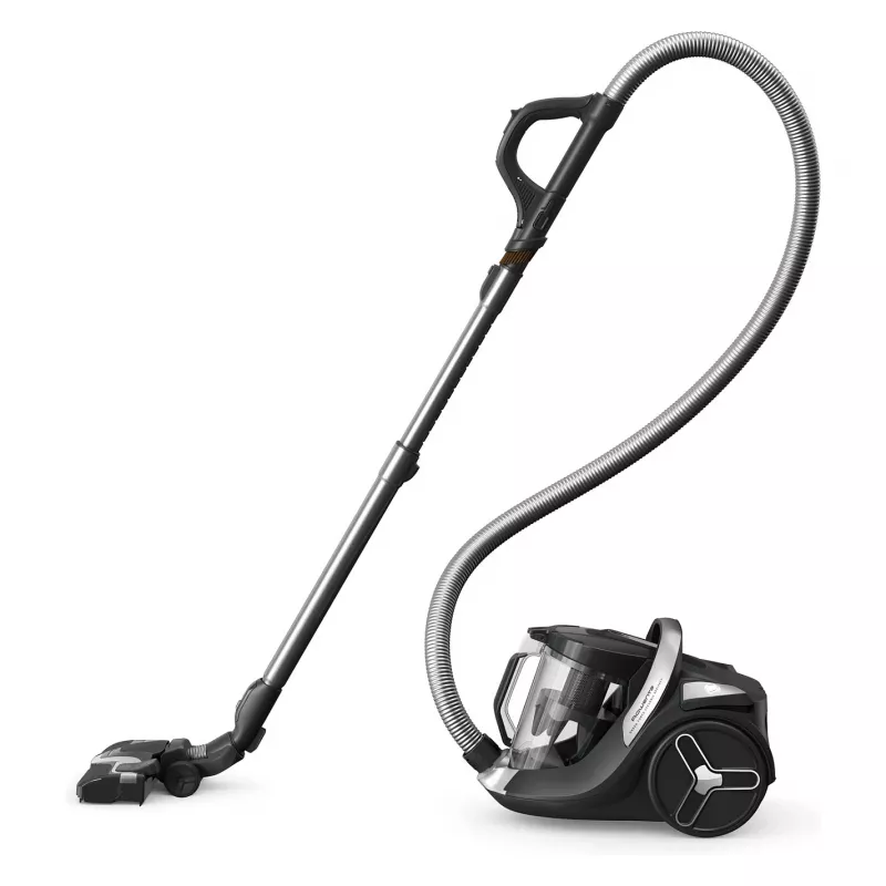 Rowenta Green Force Cyclonic Effitech+ RO7C66 bezvadu kāta putekļsūcējs ar Flex tehnoloģiju un Aqua galvu