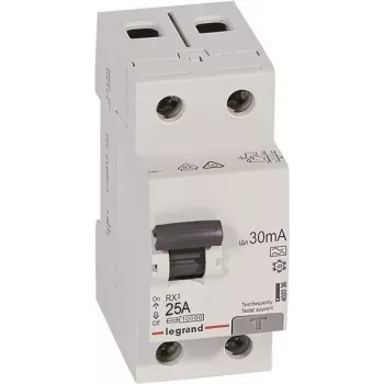 Legrand 402036 RX3 RCCB 25A 2 polu 30mA A tips 230V AC 2 moduļi