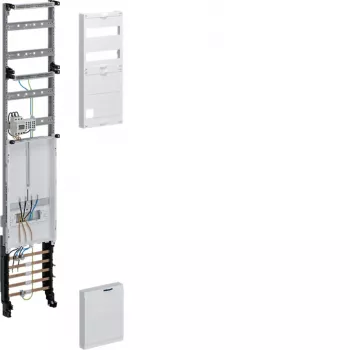 Hager Universal Meter Panel Field ZH53X9ST, 1 Meter Position, 3 Distribution Rows, 1350mm, Pre-wired, 5-Pole Busbar, 63A, Regional Approval NRW/SH/MV/N-Sachsen