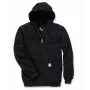 Carhartt Vidēja svara kapuces rāvējslēdzēja sporta krekls Melns