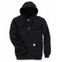 Carhartt vīriešu vidēja svara kapuces rāvējslēdzēja sporta krekls melns 463835