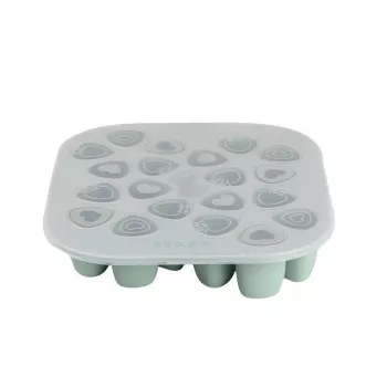 Beaba Multiportions saldētavas paplāte 20 x 35 ml silikona salvijas zaļa