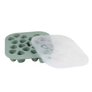 Beaba Multiportions saldētavas paplāte 20 x 35 ml silikona salvijas zaļa