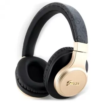 GUESS GUBH604GEMK Bluetooth austiņas pār ausīm, melnas, 4G Script