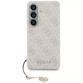 GUESS 4G Classic Logo Charm MagSafe maciņš Samsung Galaxy S26 - Rozā