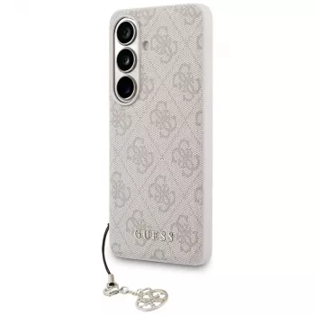 GUESS 4G Classic Logo Charm MagSafe maciņš Samsung Galaxy S26 - Rozā