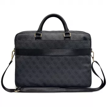 GUESS 4G Round & Classic Logos Stripe 16 collu klēpjdatora soma melna
