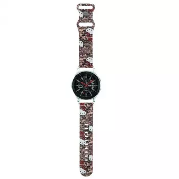 Hello Kitty universāla silikona pulksteņa siksniņa Grafiti rozā 22mm