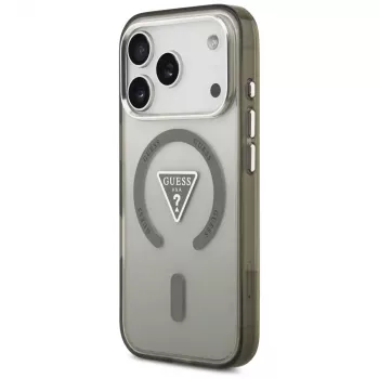 GUESS IML Gradient Triangle Logo MagSafe maciņš iPhone 17 Pro - Khaki
