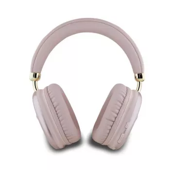GUESS Metallic Triangle Logo Bluetooth austiņas V5.3 rozā