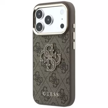 GUESS 4G & Big Resin Logo maciņš iPhone 17 Pro / 18 Pro - Brūns