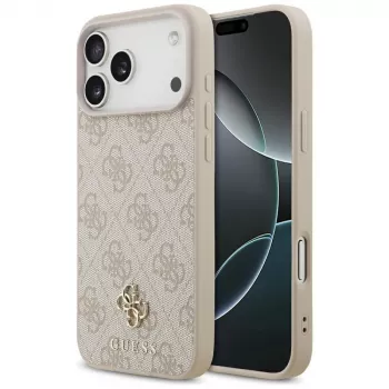 GUESS 4G Small Classic Logo MagSafe maciņš iPhone 18 Pro Max / 17 Pro Max - Rozā