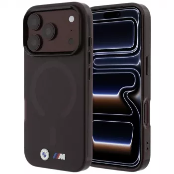 BMW M IML Frosted Metal Logo & Trims MagSafe Case iPhone 18 Pro Max / 17 Pro Max - Burgundy