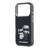 Karl Lagerfeld Karl & Choupette Bodies Sketch Print MagSafe maciņš iPhone 18 Pro Max / 17 Pro Max - Melns